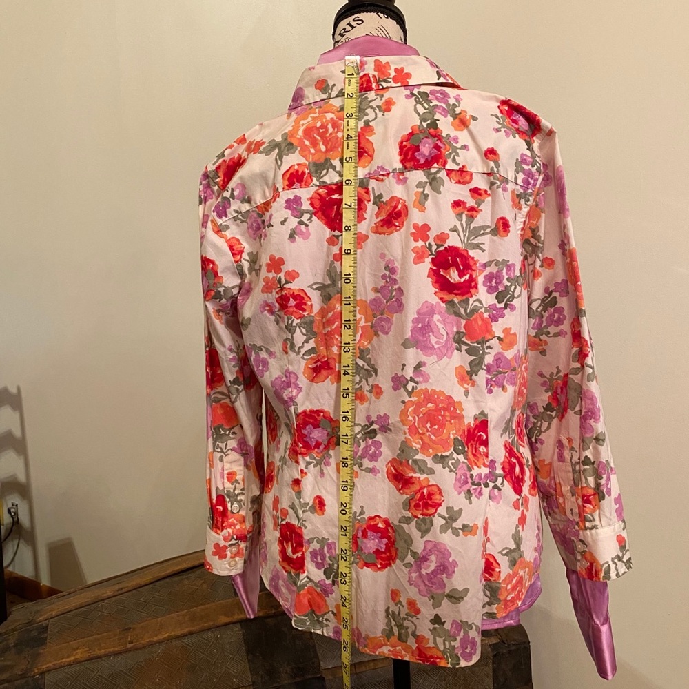 Colorful blouse Liz Claiborne Crazy Horse. Sz XL - Picture 8 of 8